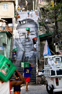 28 Millimètres, Women Are Heroes, Action in Favela Morro da Providencia, Stairs, Rio de Janeiro, 2008