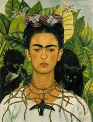 Frida Khalo “Autorretrato com collar de espinas t colibri”, 1940