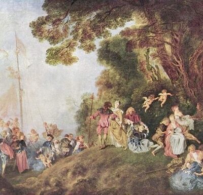 Imagem: Peregrinação à ilha de Cythera, Antoine Watteau, 1717.